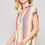 Thumbnail: A Woven Shirt In Multicolor Striped With Collared Neckline