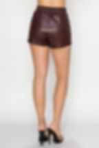 Thumbnail: Pocketed High-rise Faux Leather Shorts