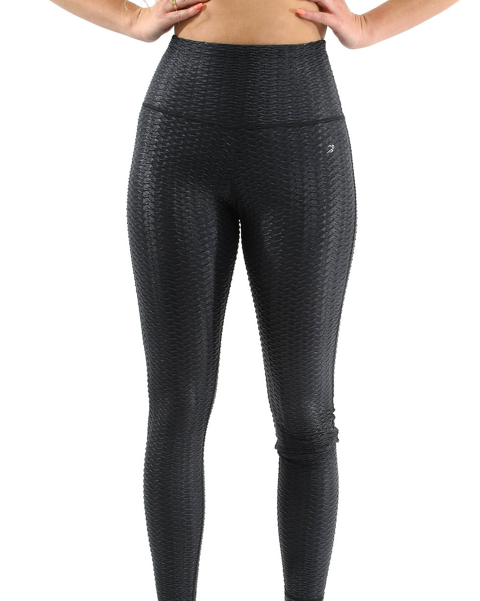 Thumbnail: Genova Activewear Set - Leggings & Sports Bra - Black [MADE IN ITALY]