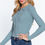 Thumbnail: Notched Collar Zippered Sweater