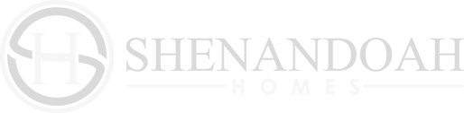 Logo of Shenandoah Homes featuring a stylized house design with the company name in bold letter.