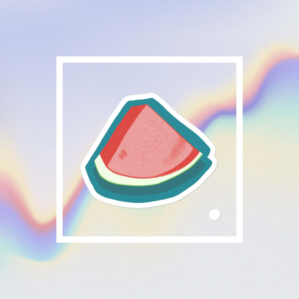 "Watermelon" sticker