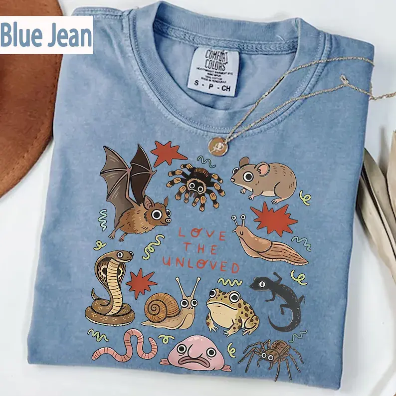 Love The Unloved Comfort Colors Shirt, Cute Weird Animal Tee, Retro Entomology T