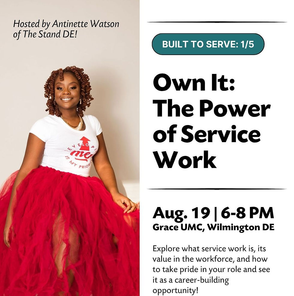 Workshop Series, Part 1, "Own It: The Power of Service Work"