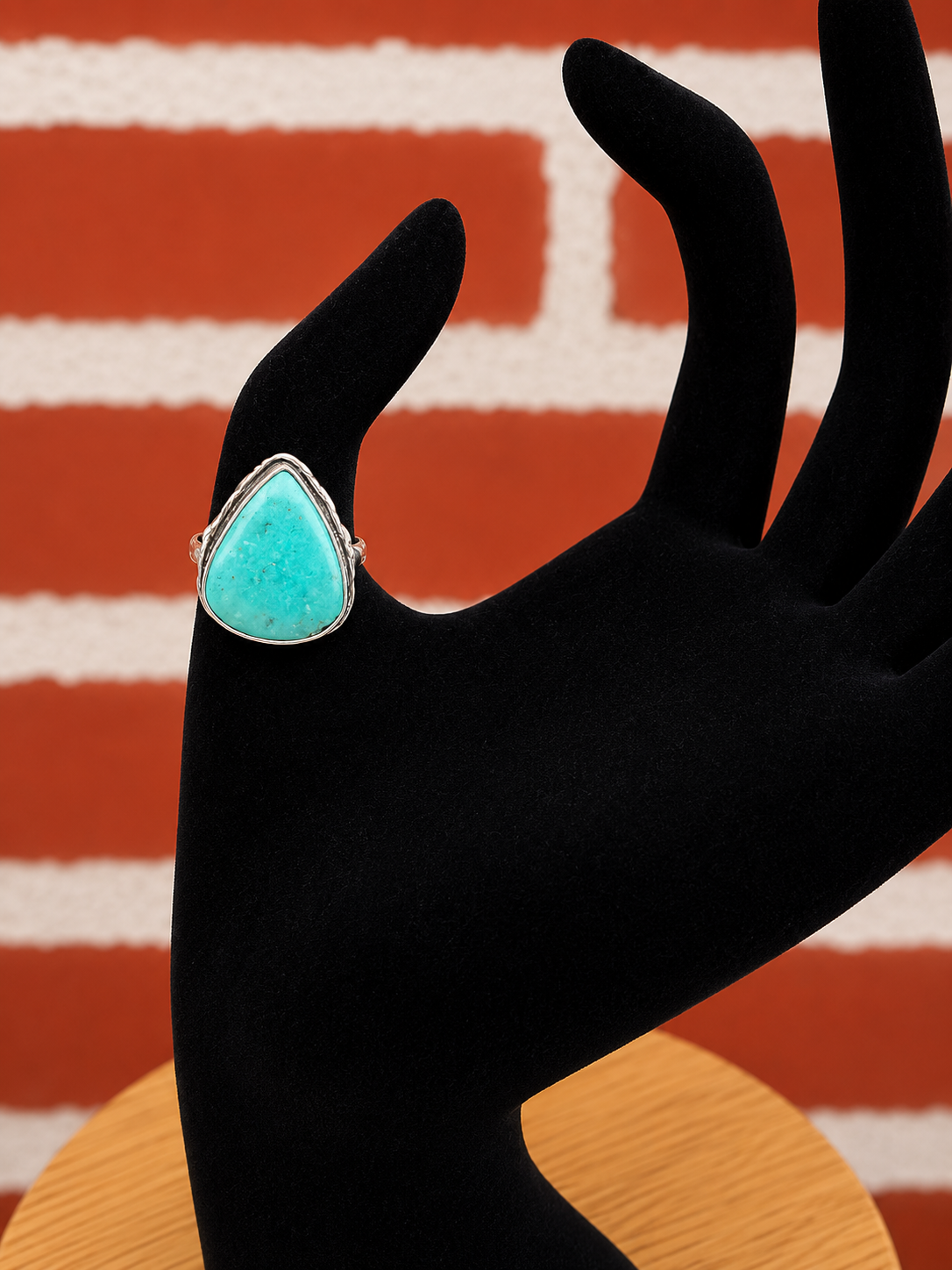 Teardrop Turquoise Statement Ring