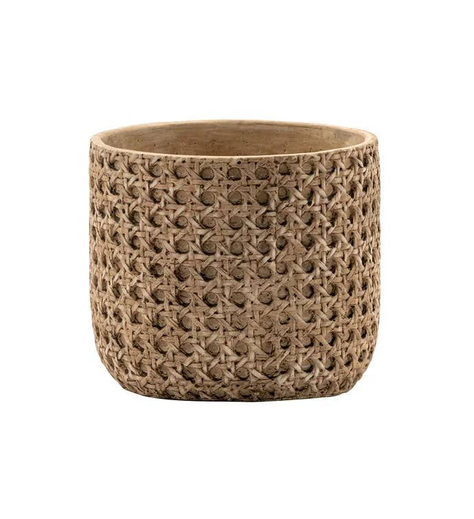 Woven Pattern Planter - Textured