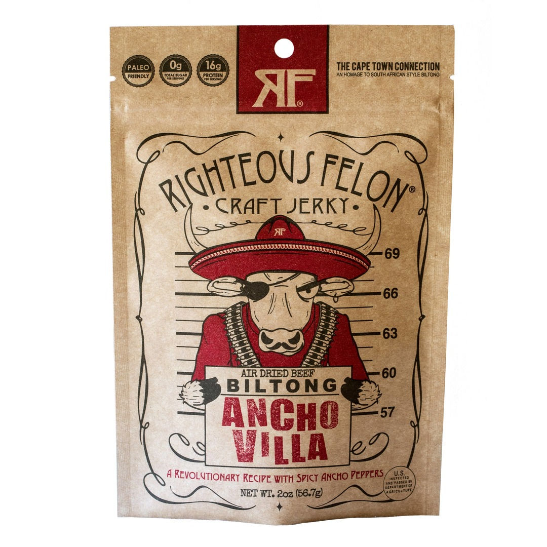 Righteous Felon Ancho Villa Biltong 2oz