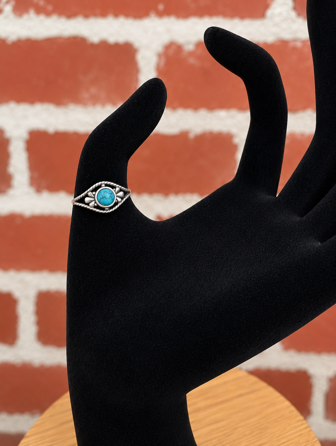 Turquoise Eye Statement Ring