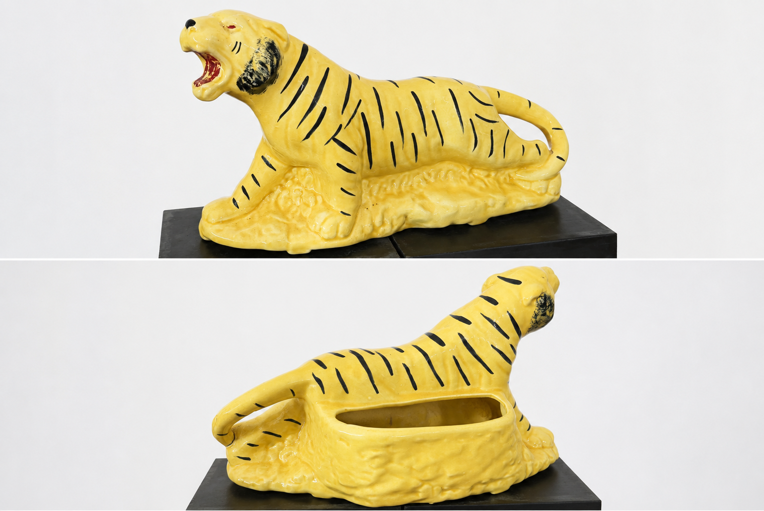 Vintage MCM Ceramic Tiger Planter