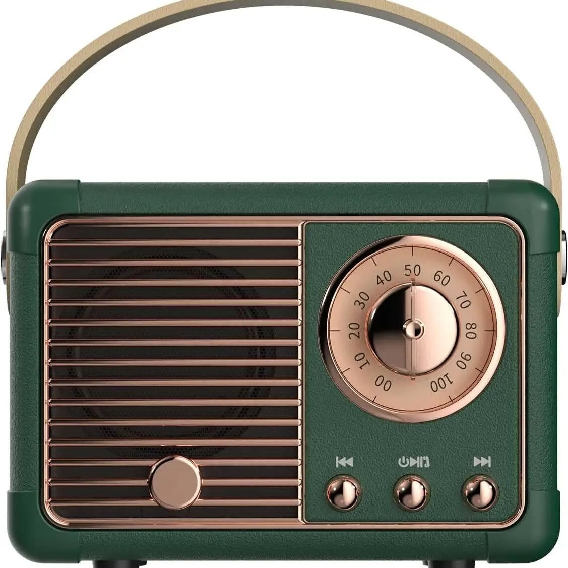 Dark Green Vintage Bluetooth Speaker