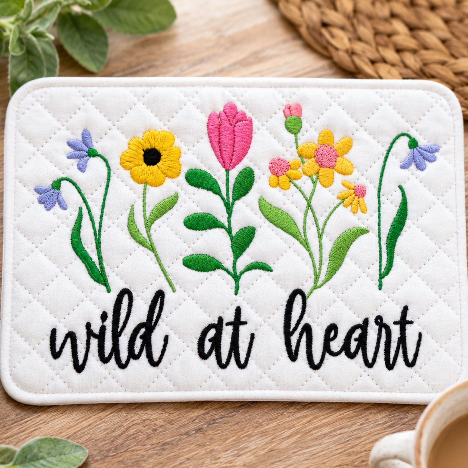 Wild At Heart Mug Rug