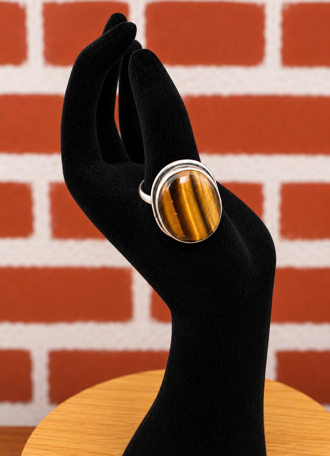 Tiger's Eye Oval Statement Ring