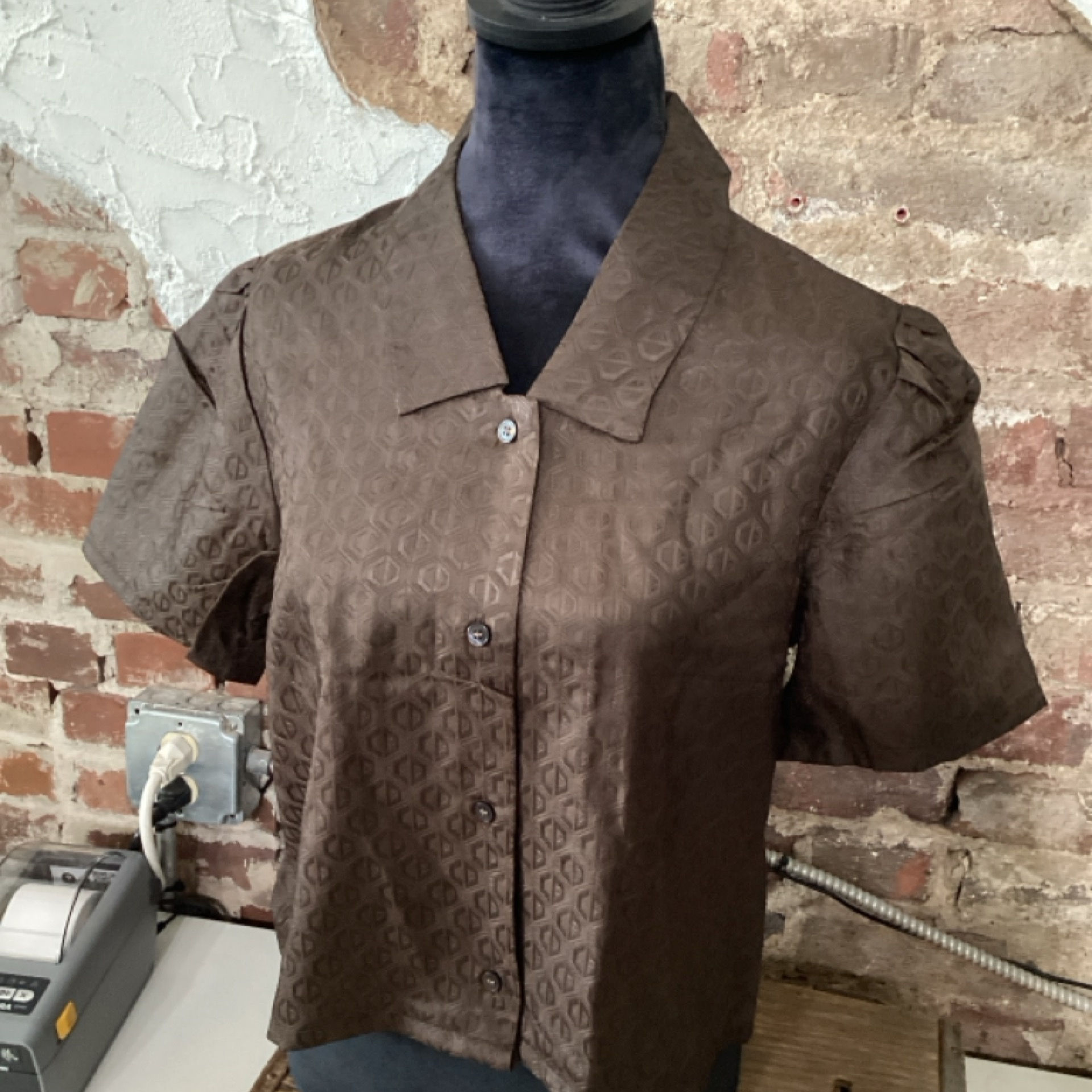 Vintage Brown Designed Cropped M/L
