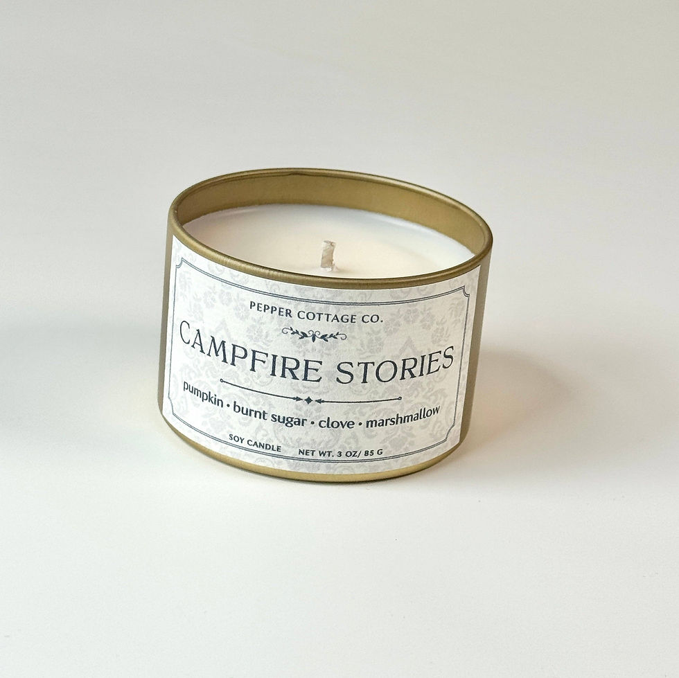 Thumbnail: Campfire Stories - Pumpkin, Burnt Sugar, Marshmallow, Clove 3 oz Soy Fall Candle
