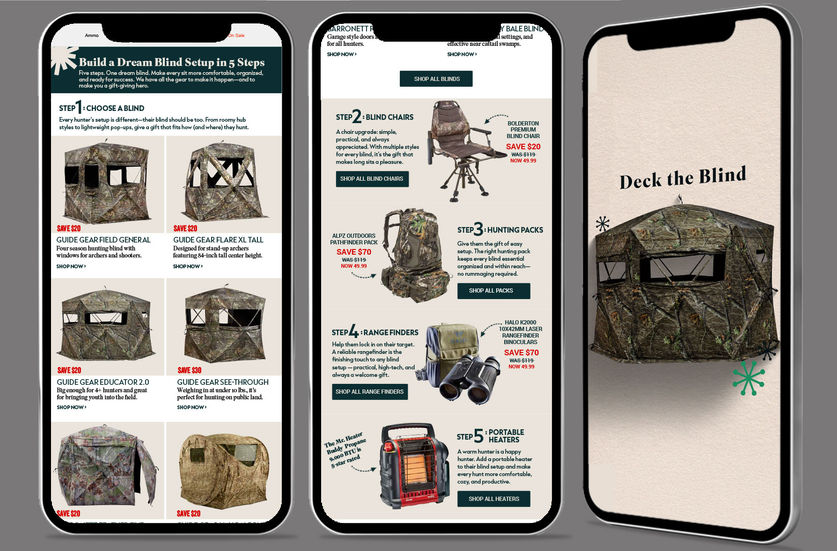 Holiday Ground Blinds and Accessories