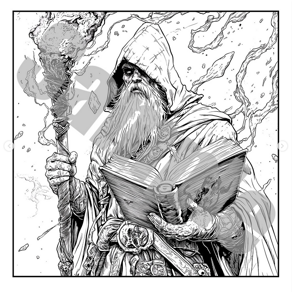 Thumbnail: Swords and Sorcery Coloring Book