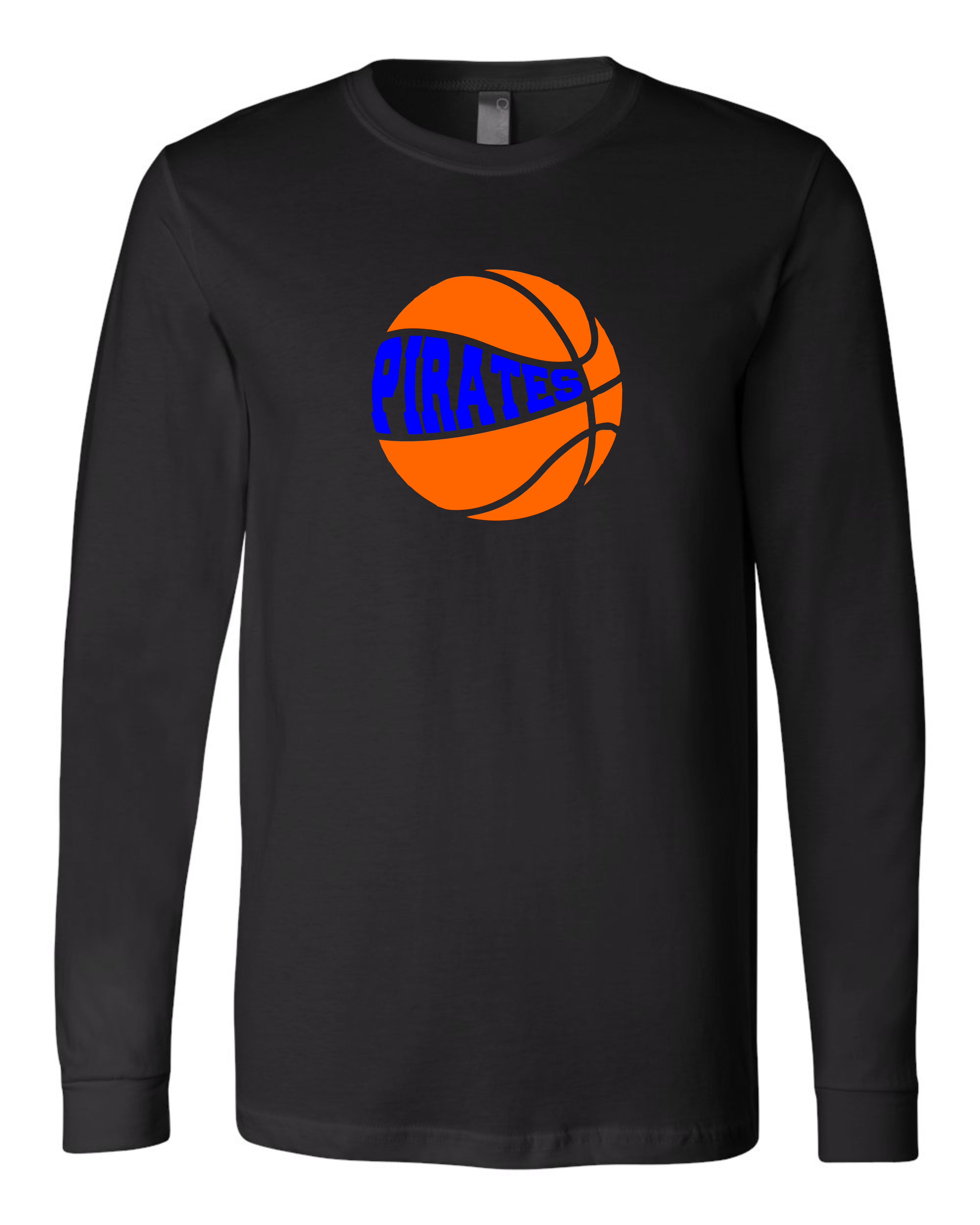 "Basketball Pirates" Adult Long Sleeve Tee