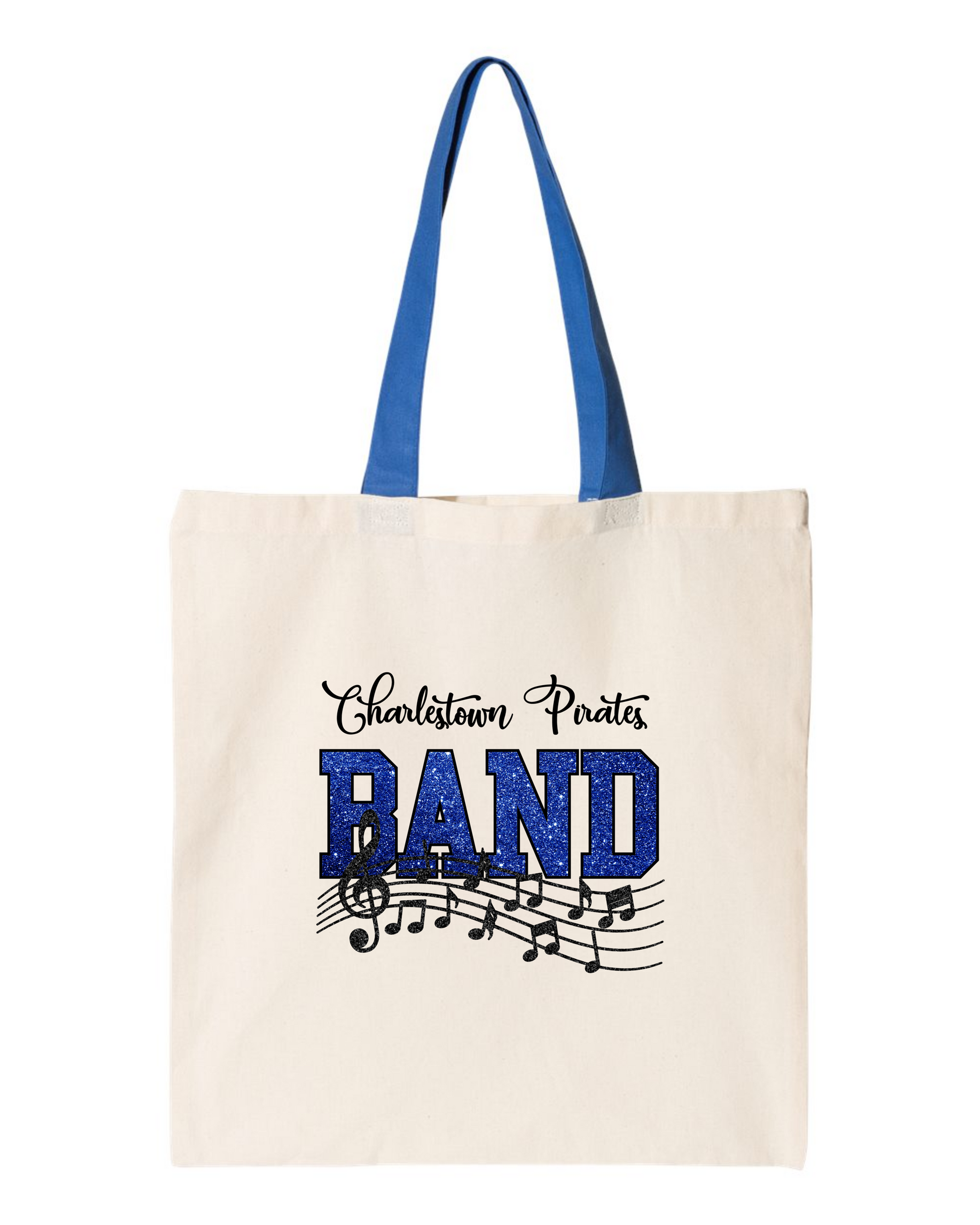 "Charlestown Pirates Band Glitter " Canvas Tote Bag