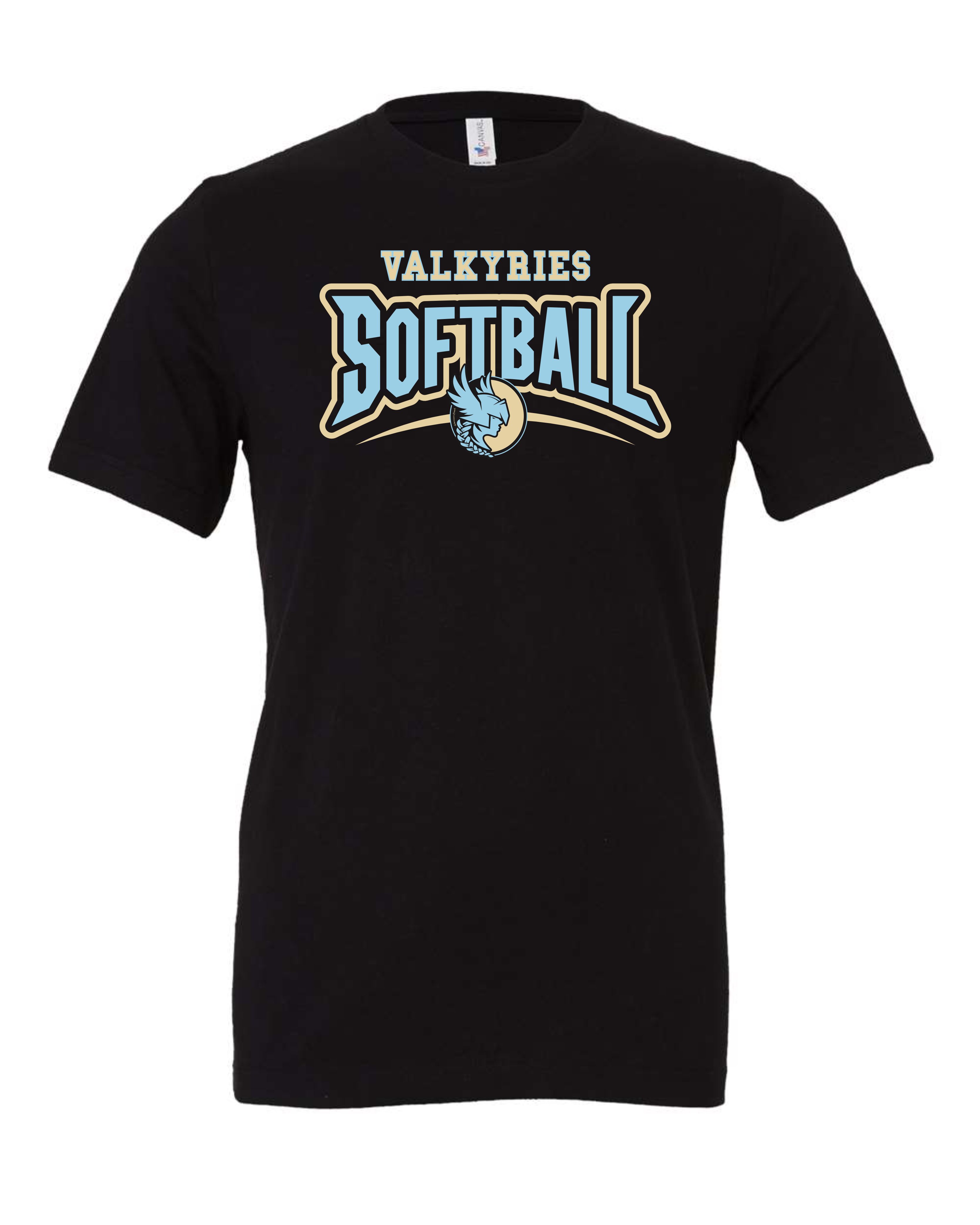 "Valkyries Softball" Adult Short Sleeve Tee