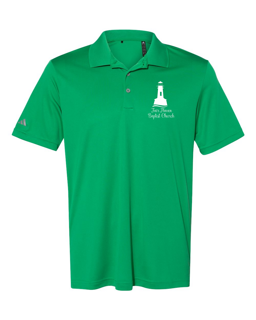 "Fair Haven Baptist Church" Adult Adidas Polo