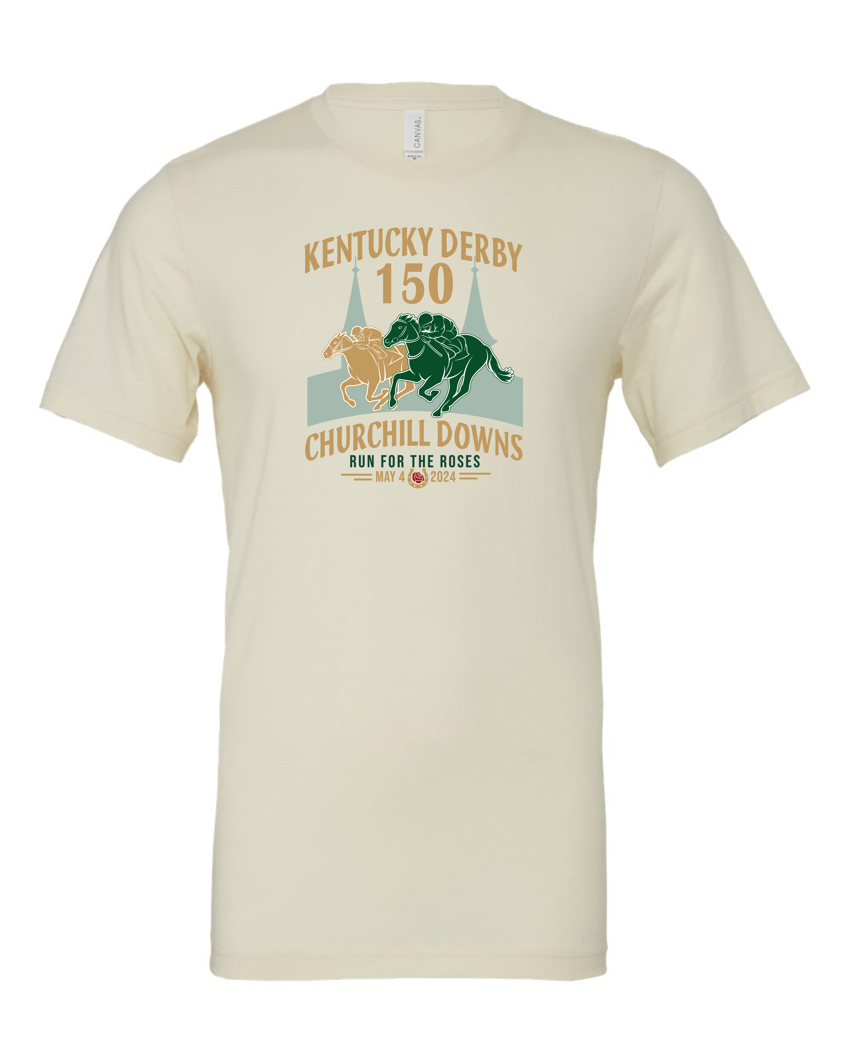 "Kentucky Derby 150" Adult Short Sleeve Tee