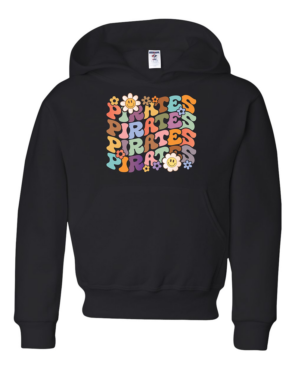 Thumbnail: "Boho Pirates Repeat" Youth Hooded Sweatshirt