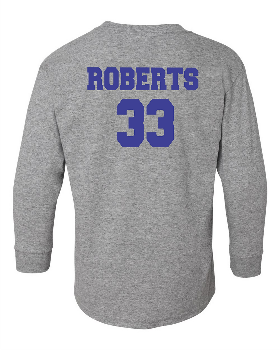 Thumbnail: "Pirates Softball Heart" Youth Long Sleeve Tee