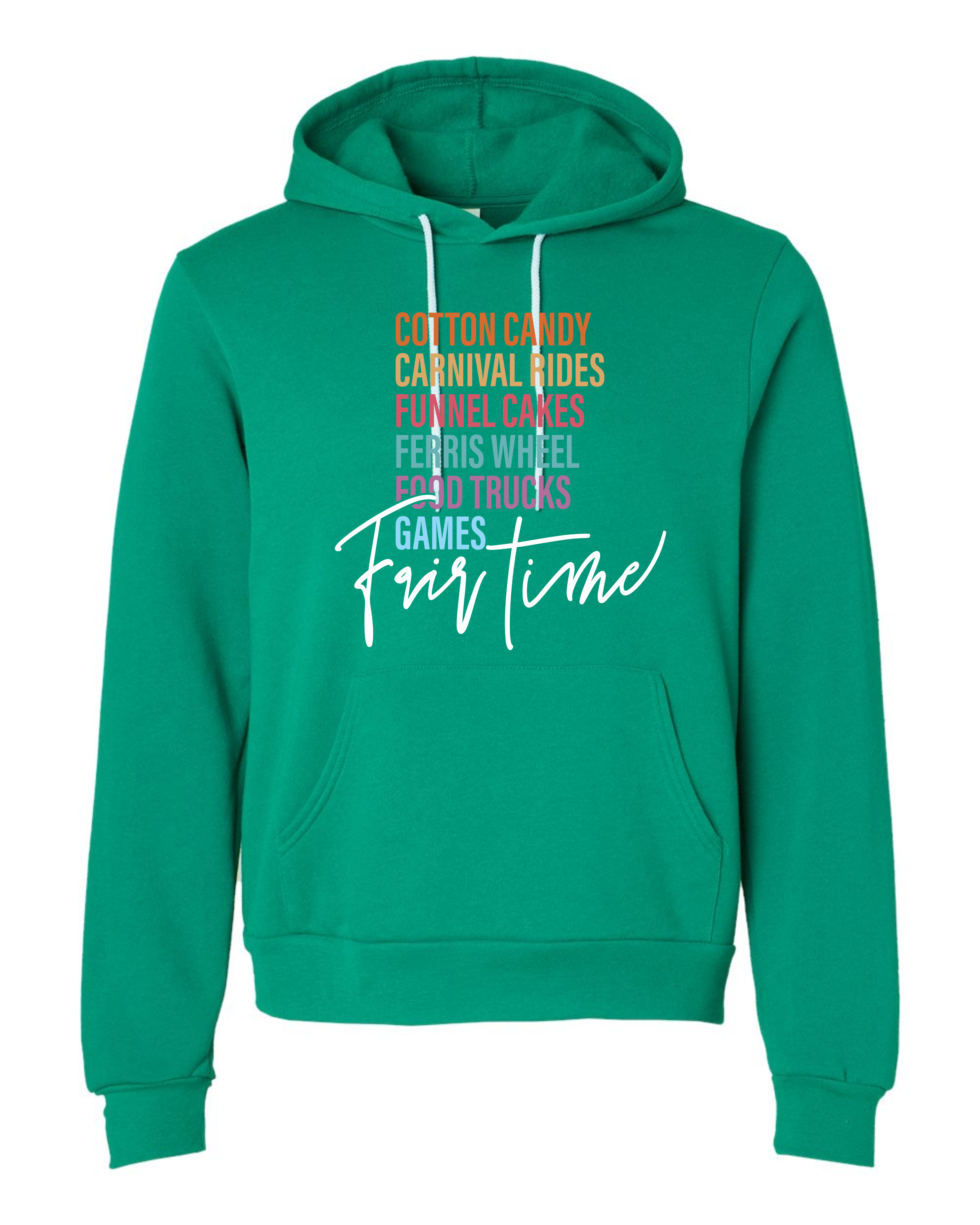 "Fair Time (Cotton Candy)" Adult Hooded Sweatshirt