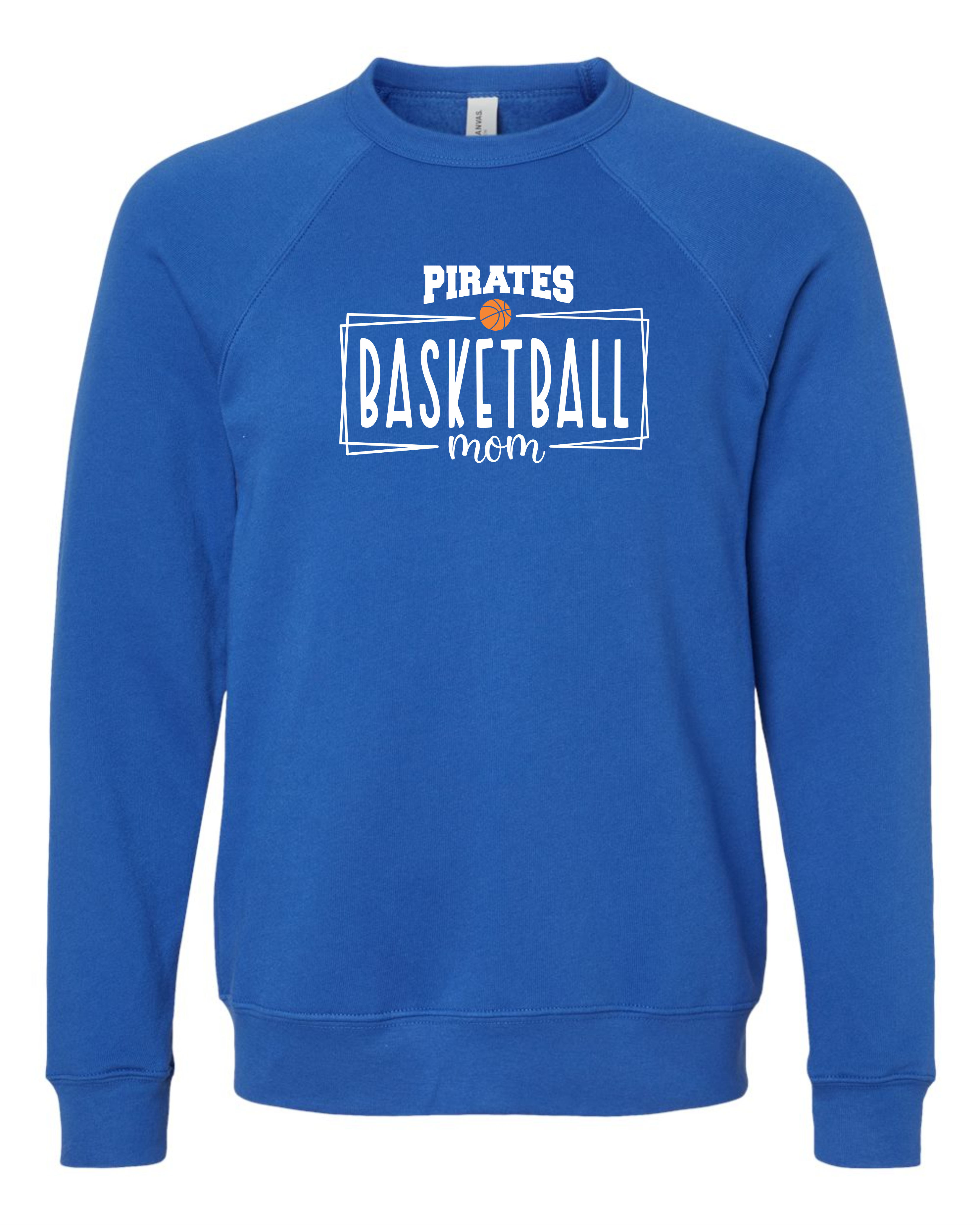 "Pirates Basketball Mom" Adult Crewneck Sweatshirt