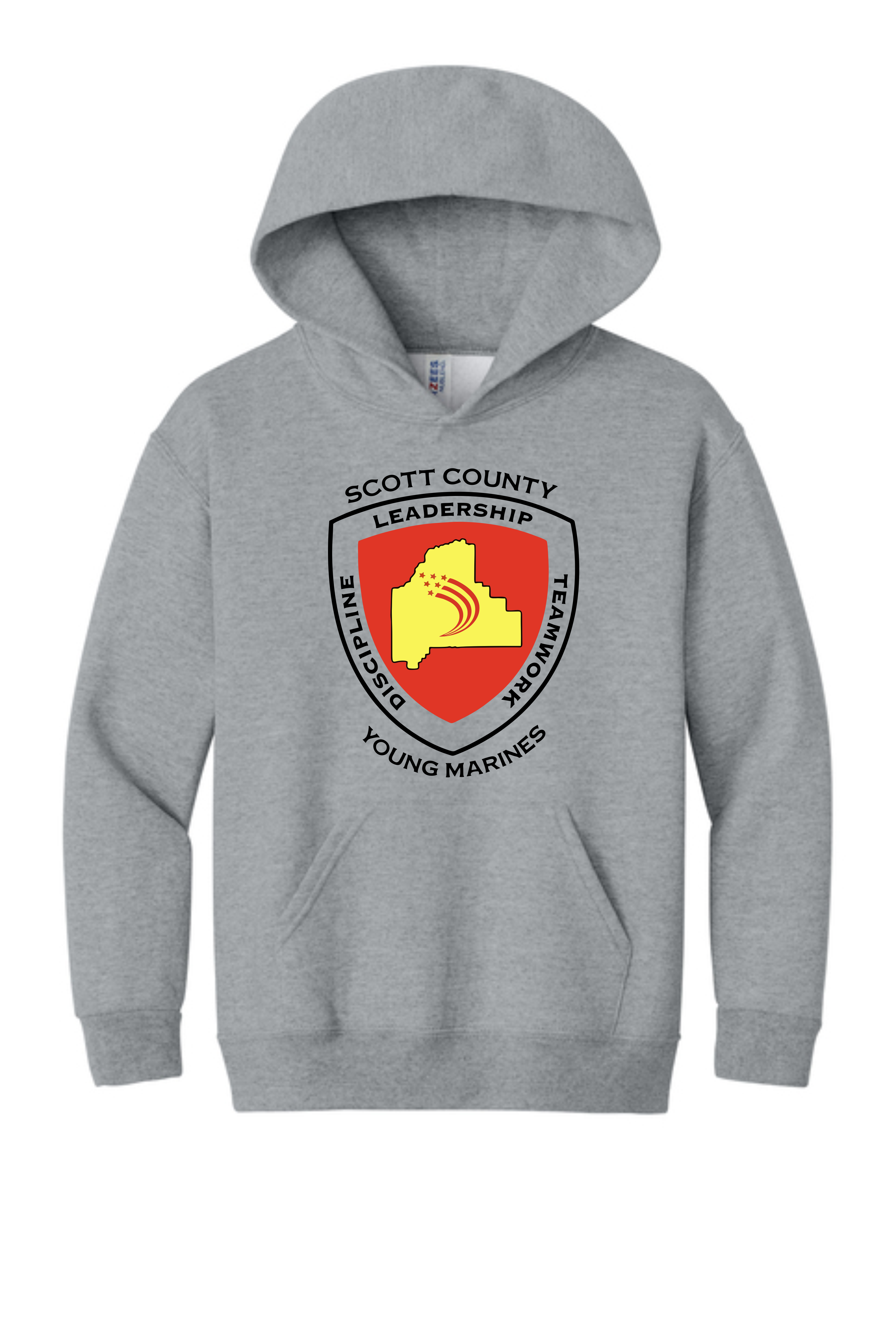 "Scott County Young Marines" Youth Hooded Sweatshirt