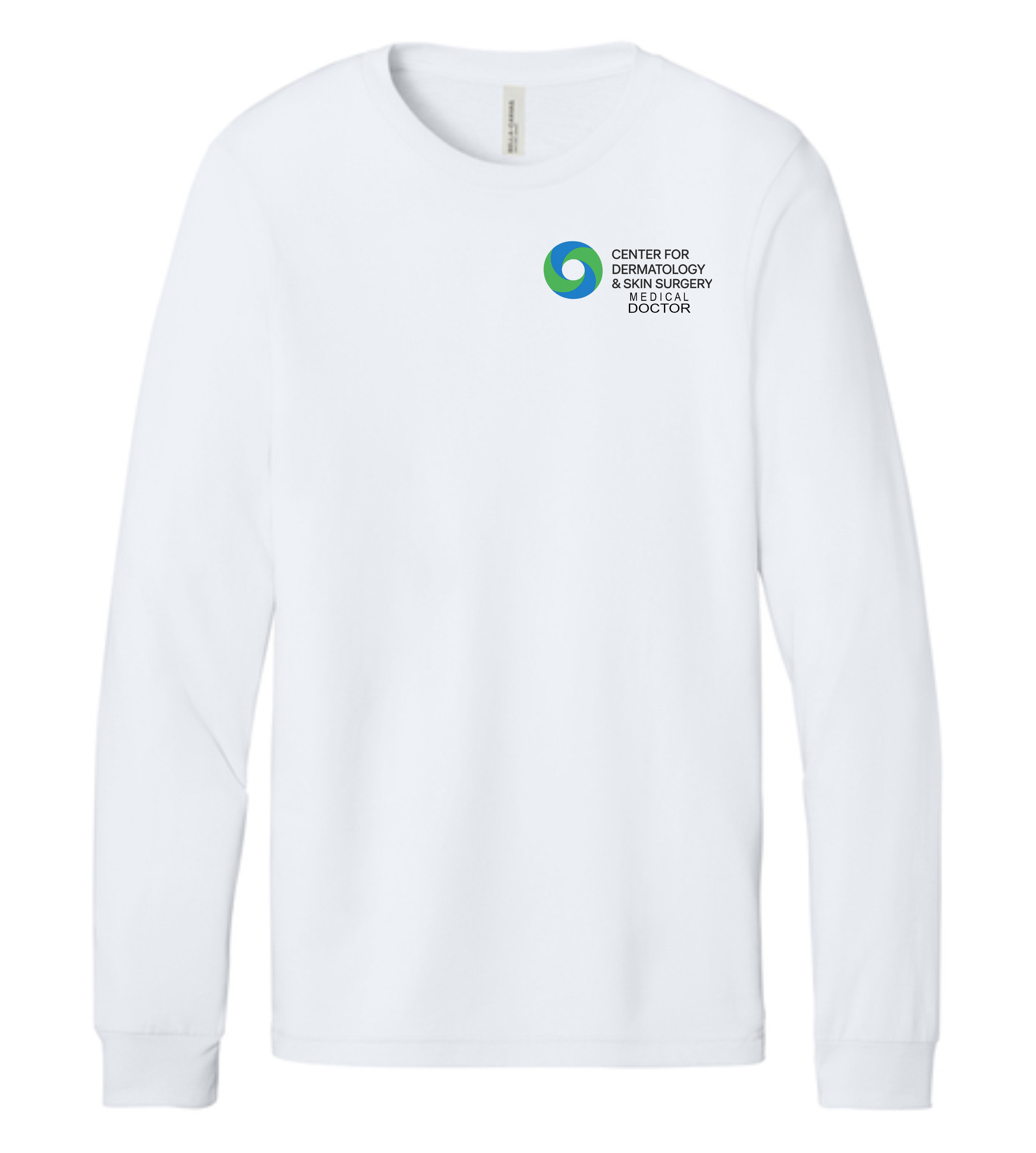 "Center for Dermatology w/Team Position" Adult Long Sleeve Tee