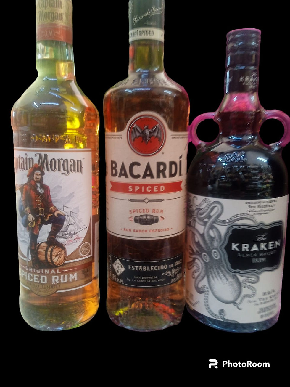 Capitan Morgan-Bacardi-Kraken
