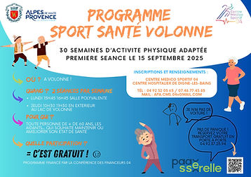 Programme Sport-Santé Volonne 2025-26
