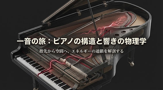 一音の旅：ピアノの構造と響きの物理学 ～指先から空間へ、時間軸で