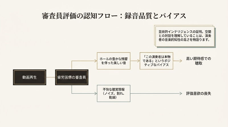 審査員評価の認知フロー