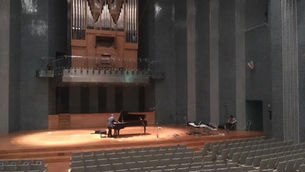 福島市音楽堂　ピアノレコーディング　妹尾哲巳さん