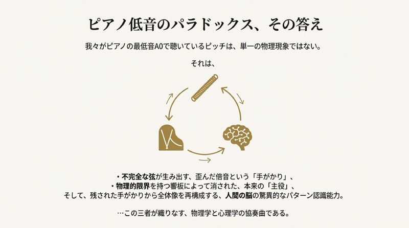 ピアノ低音のパラドックス