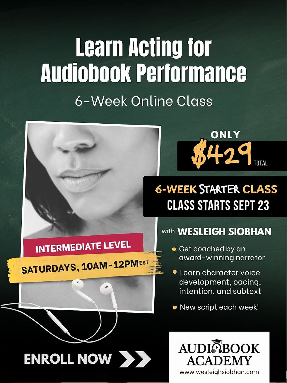 Audiobook Narration Performance | Intermediate Level