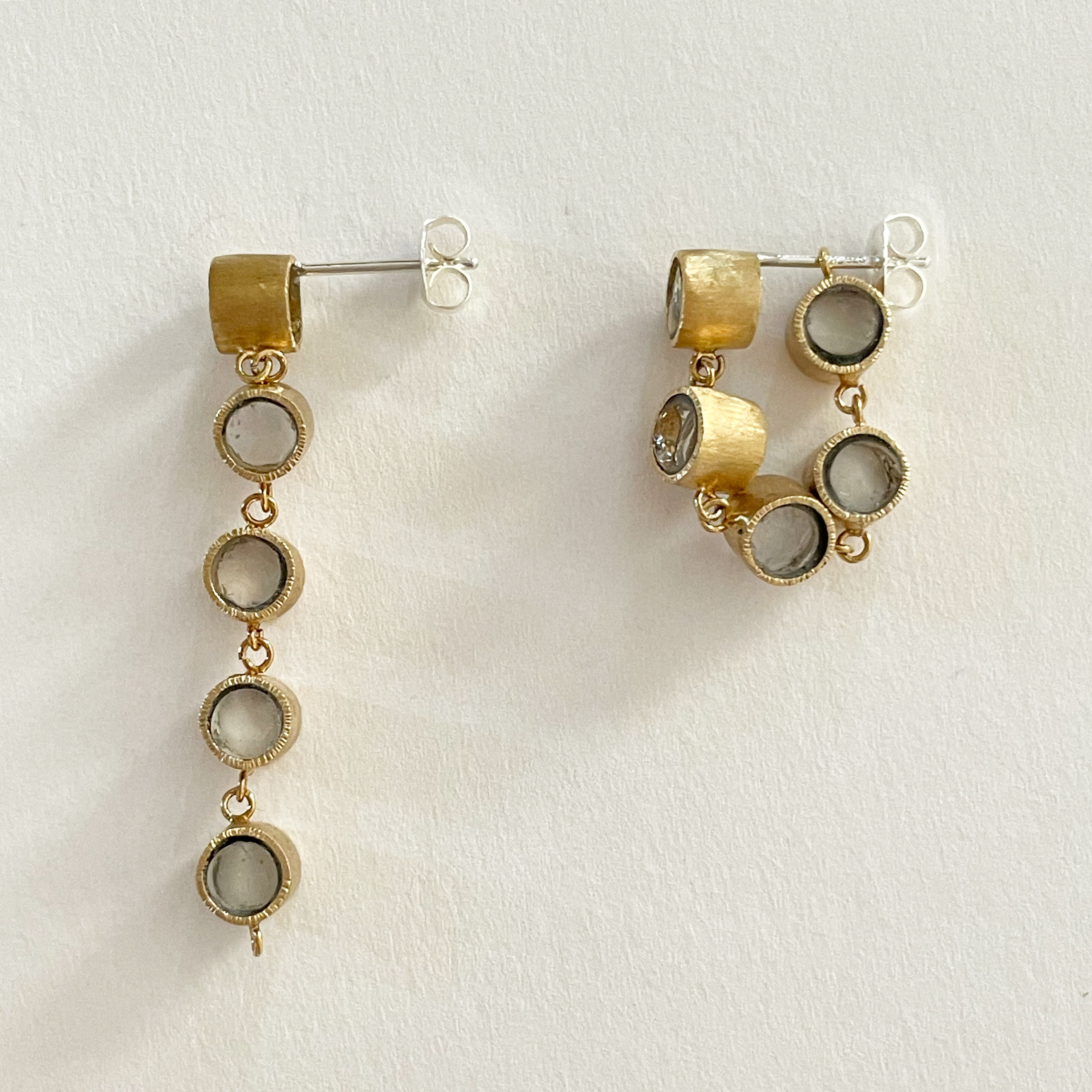 Mosaic Earrings - Dew | Brass