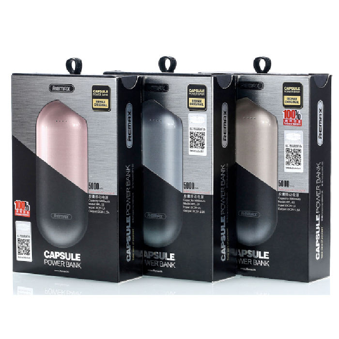 Miniatura: Batería Power Bank REMAX Capsule 5000 MAh Rpl-22 Dorado