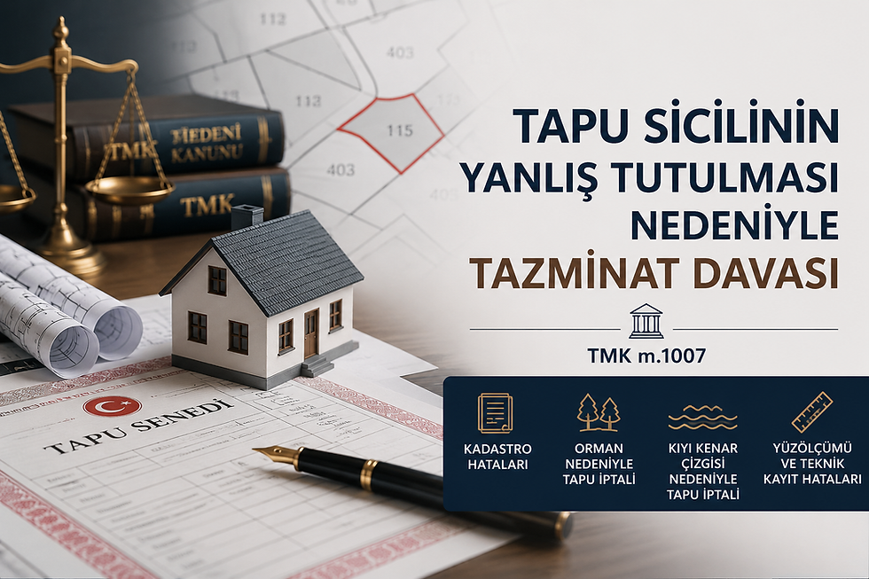 Tapu Sicilinin Yanlış Tutulması Nedeniyle Tazminat Davası