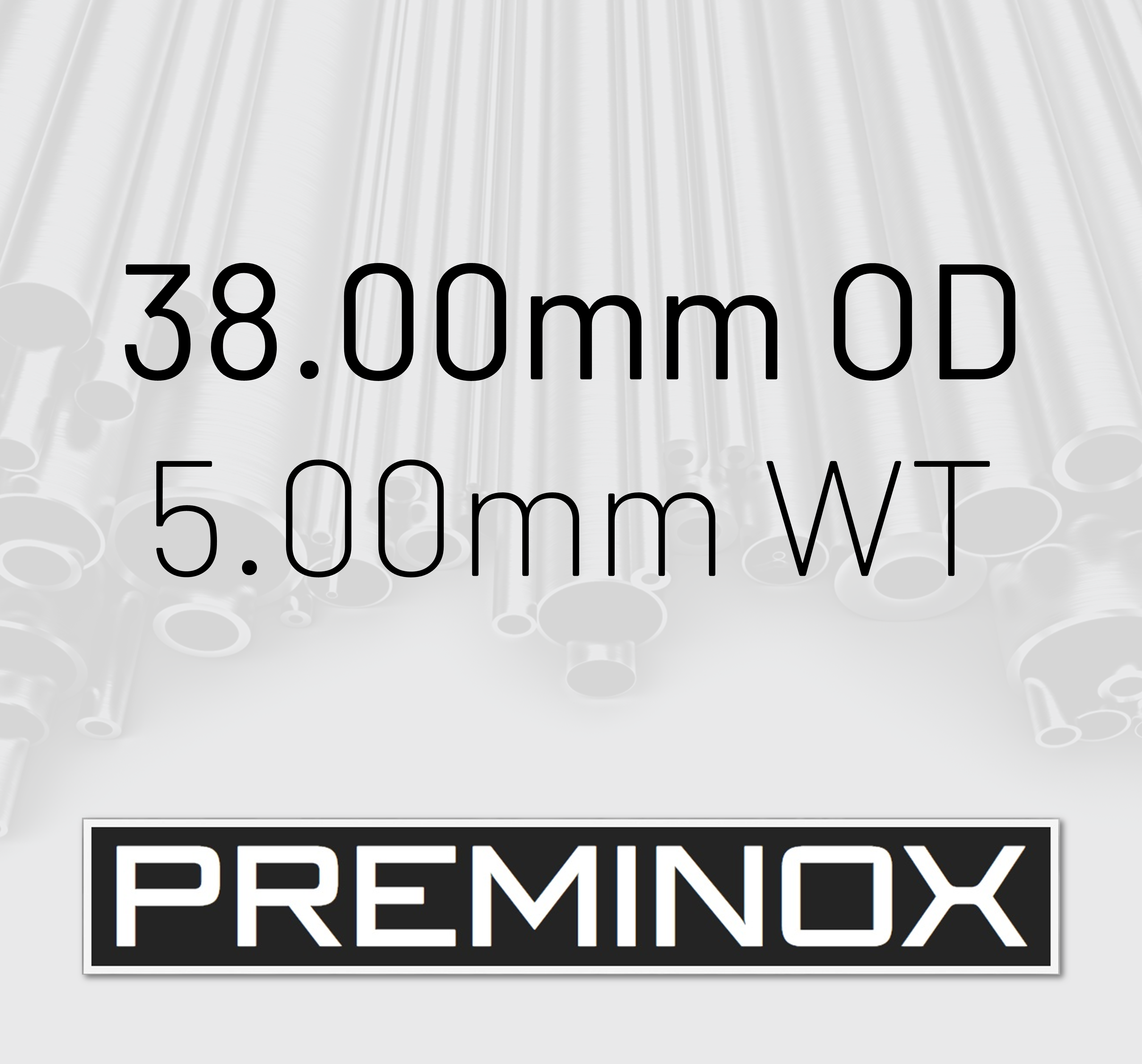 38.00mm OD x 5.00mm WT Seamless Stainless Steel Tube 316L