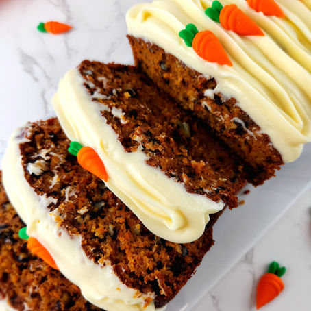Extraordinary Carrot Cake Loaf with Cream Cheese Frosting
