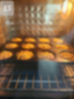 Bake the cheesy ham baby potatoes at 375°F (190°C) for about 20-25 minutes, or until the cheese is melted and bubbly, and the eggs are set.