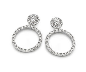 diamanten oorringen.
Elegante diamanten oorringen.