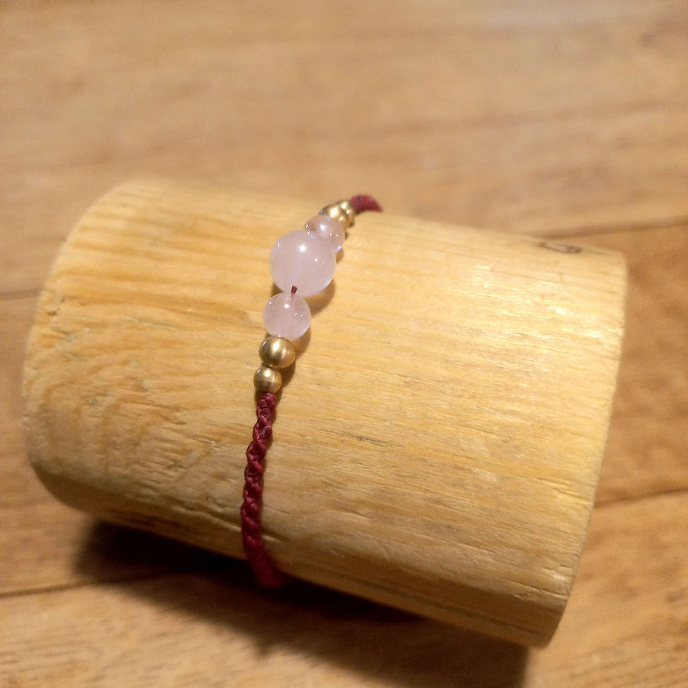 Thumbnail: Bracelet fin perles de pierres fines