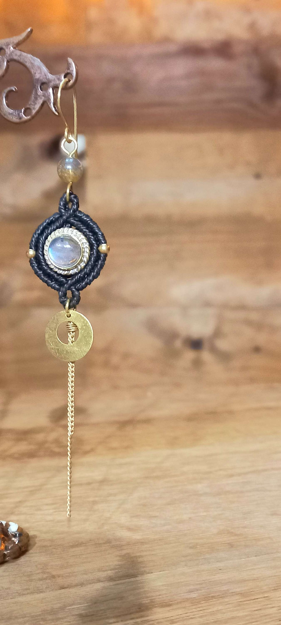 Thumbnail: Boucles d'oreilles chaînes laiton