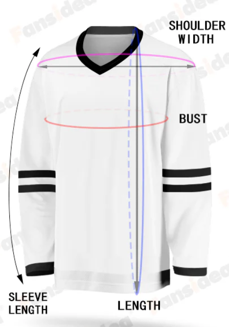 Thumbnail: Cream and Black Hockey Jersey