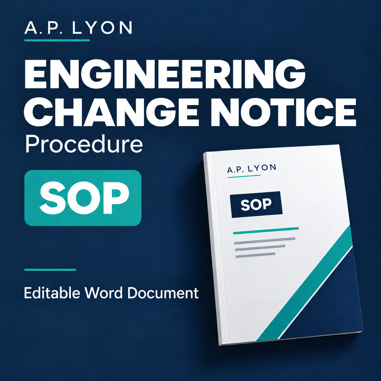 Engineering Change Notice Procedure — editable word document cover