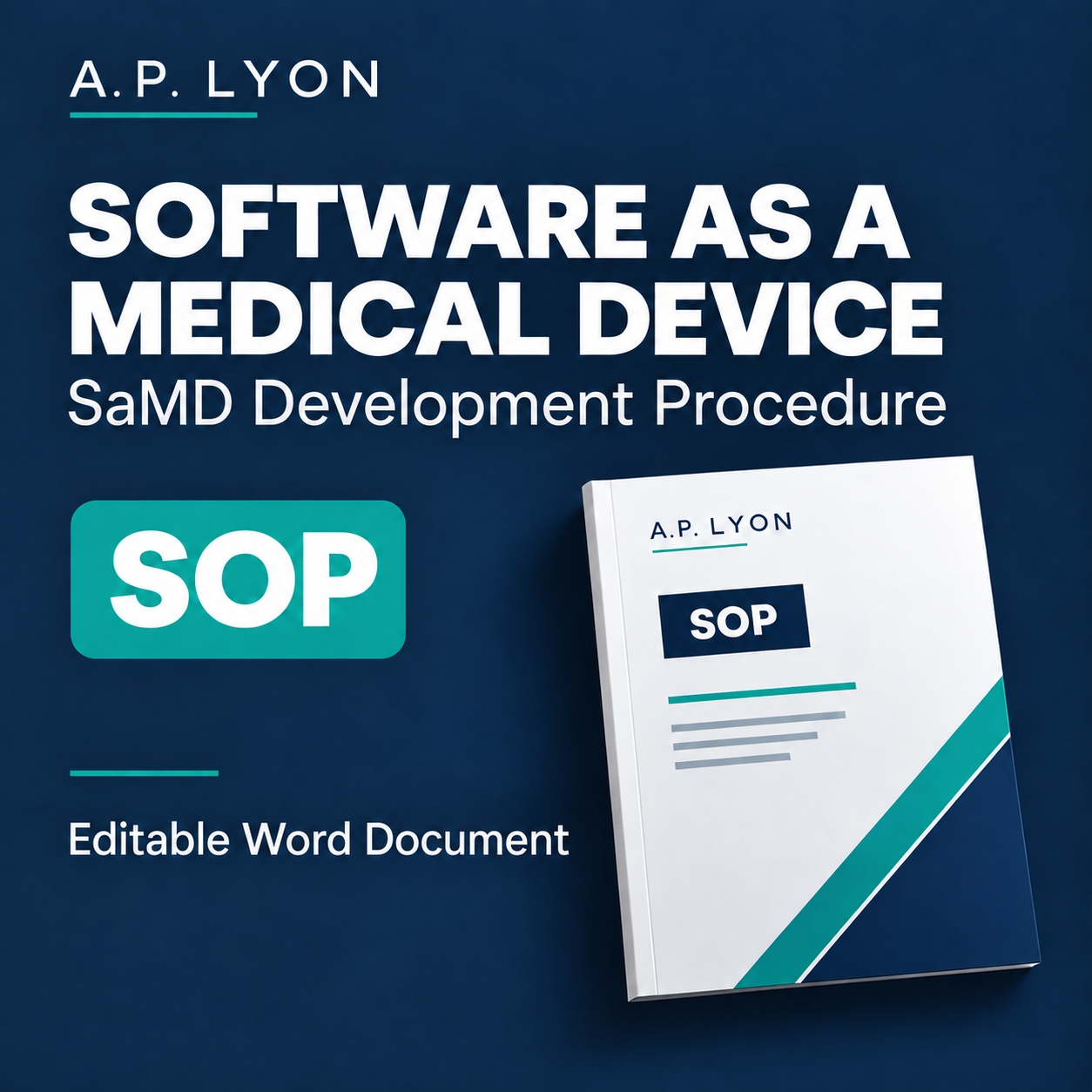 Software as a Medical Device (SaMD) Development Procedure — editable word document cover